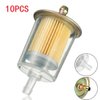 10 Pack 3/8" Universal Fuel Filters Industrial Tractors Cars Trucks Motorcycles gas powered engine Inline Gas Fuel Line