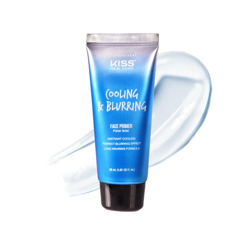 KISS NEW YORK Professional Face Primer Cooling & Blurring, Instant Cooling, Long-Lasting All-Day Makeup, Pore Cover without Clogging, Skin Soothing, Retain Moisture, Made in Korea