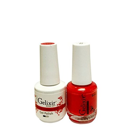 Gelixir matching color & nail lacquer Harvard Crimson- 022