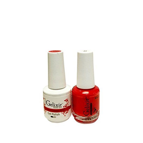 Gelixir matching color & nail lacquer Harvard Crimson- 022