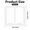 Nail Strips Nail Stickers, 1200 Pcs 40 Sheets French Manicure Nail Stickers Strips Self Adhesive Nail Sticker Tips White Half Moon Shaped Nail Guides Strips Decals for Decoration DIY Tools