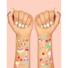 xo, Fetti Ice Cream Birthday Party Temporary Tattoos for Kids - 56 Glitter Styles | Dessert, Sweet Baby Shower Party Supplies, Arts and Crafts