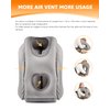 Sunany Travel Pillow, Inflatable Neck Pillow Used for Airplanes/Cars/Buses/Trains/Office Napping with Eye Mask/Earplugs (Gray)