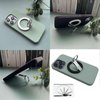 Tahamus Magnetic Phone Ring Holder for Magsafe Finger Kickstand, 360° Rotation Metal Foldable Grip Car Mount Stand Compatible with iPhone 12/13/14/15 & Other Devices Use with Iron Ring