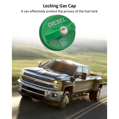 10591D Locking Fuel Gas Cap For Diesel Trucks Fuel Tank Fit for Chevrolet Dodge Ford GMC Etc Car Fuel Cap