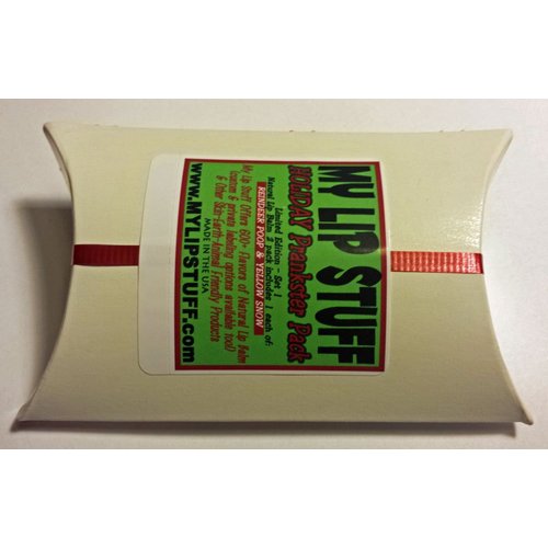 My Lip Stuff HOLIDAY PRANKSTER PACK (reindeer poop & yellow snow) gag gift natural lip balm set