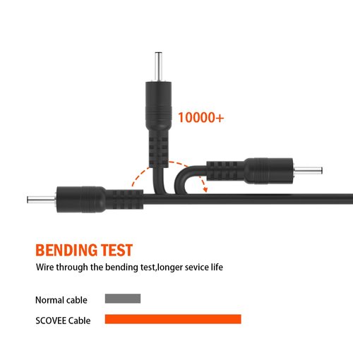 SCOVEE Electric Toothbrush Charger for Fairywill, Dnsly,KIPOZI,Sboly,Vekkia,Gloridea Electric Toothbrush,Replacement Toothbrush Cord USB DC Charging Cord,Electric Toothbrush Charger Power Cable 3FT