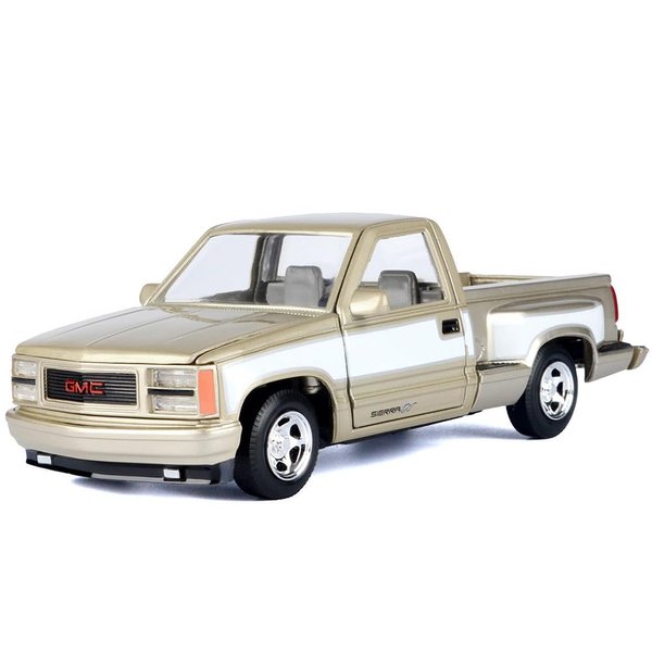 1992 Sierra GT Pickup Truck Gold Metallic with White Sides American Classics Series 1/24 Diecast Model Car by Motormax 73204GLD
