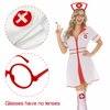 QLINLEAF Halloween Nurse Headband Costume Accessories Women for Halloween Nurse Party Cosplay