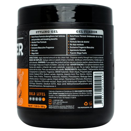 Rolda Power Styling Gel Hair Loss Control 17.6oz