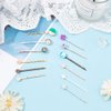 20pcs Silver Metal Tray Hair Pins Hair Bobby Pins with 12mm Round Brass Tray Hairpins Metal Hair Clips Hair DIY Decoration Accessories