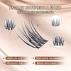 Ehszm Beauty Upgraded,Wispy Lash Clusters 14mm D Curl Only,Eyelash Clusters Natural,Ultra-Soft Individual Lashes,Empowered by New Softening Factor.No Plastic Feel,New Comfort - Natural Style