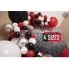 ALL-IN-1 Red Black and White Balloon Arch Kit for Red and Black Birthday Party Decorations – Red and Black Balloons for White Black and Red Balloon Garland Kit – Graduation Black and Red Balloons