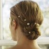 BARTOSI Pearl Hair Clips White Pearl Hair Pins Small Pearls Bobby Pins Bride Wedding Hair Accessories for Women (Pack of 7)