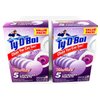 Ty D Bol Toilet Cleaning Tablets with Continuous Clean With Lavender color to deodorize your Toilets for a Fresh Smelling Bathroom 10 tabs (2-5 count packs)