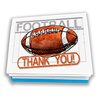 Play Strong Football Thank You Note Cards 12-Pack (4.25"x5.5") Illustrated Sports Powercard Note Card Set 12-Pack Perfect for Football Players, Coaches, Fans and Fanatics - They'll Love 'Em!