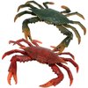 Gemini&Genius Crabs Animal Figures Marine Animal Toys Sea Animal Action Figures Ocean Model Toy Stocking Stuffers, Role Play, Swim, Bath Toys for Kids