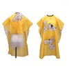 JINDIN Kids Haircut Salon Cape, Hair Cutting Cape for Kid Cloth, Kids Barber Hair Cutting Cape, Child Shampoo Waterproof Cape (Yellow)