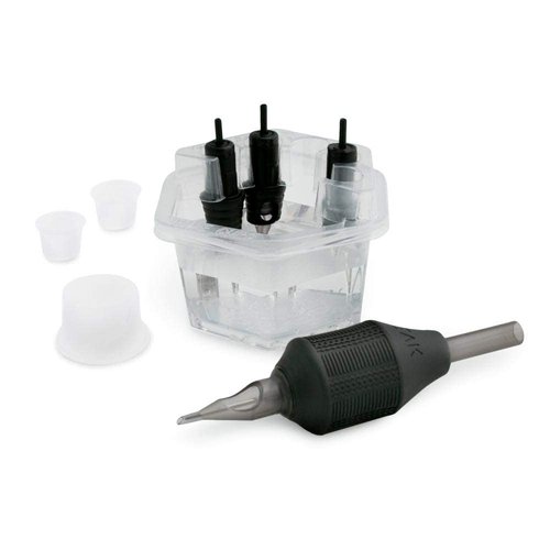 Hive Cups?? Cartridge Needle Holders and Rinse Cups - Pack of 50 Cups and 50 Lids