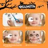 Halloween Masquerade Party 10 Pairs Halloween Eye Shadow Eyeliner Decals Spider Web Skull Bat Temporary Tattoo Stickers for Women