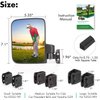 10L0L Golf Cart Mirror, No-drilling Side Rear View Golf Cart Mirrors Compatible with EZGO Club Car Yamaha Golf Cart and Others (Black Clips)