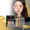 Saimtiur 8 Colors UV Neon Liquid Eyeliner Pencil Colored Liners Set Kit Body Face Eyes Makeup Colorful Painting Long Lasting Waterproof Smudge-proof Christmas Xmas Halloween Festival Party Gift