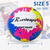Runleaps Beach Volleyball Official Size 5 Soft Waterproof Volleyball Sand Sports PU Ball for Indoor, Outdoor, Pool, Gym, Training
