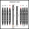 10 Pack Liquid Eyeliner Stamp Set with 8Pcs Eyeliner Stamp and 2Pcs Eyebrow Pencil, Waterproof Smudgeproof Eyeliner Long Lasting Eyeliner Pen (Heart/Flower/Moon/Star/Smiley /Triangle Seal Stamp)