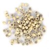 PARAHAIR 500 Pcs 5mm Silicone Lined Micro Rings Links Beads for Hair Extensions (#613 Bleach Blonde)