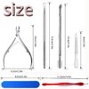 Cuticle Trimmer,Cuticle Nippers with Cuticle Pusher,Cuticle Clippers Scraper,Stainless Steel Nail File,5 pcs Nail Cuticle Knifes, 10 in 1 Nail Cuticle Remover Cutter Dead Skin Remover with Box