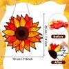 Sun Flower Craft for Kids Stained Glass Craft for Kids Sunflower Glass Made Easy Activity Kit Decorations Sun Flower Suncatcher Kits Girls Boys Home Classroom Indoor Art Game Activities Favors