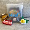 Woof² Sunday Brunch Set Soft Plush Dog Toy of 5 Parts - Pancake, Bacon, Vegetables, Sunny-Side Up Egg and Plate, Play Fetch & Hide Treats for Mental Training, Paper Crinkle Sound, Small Medium Pets
