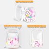 Knchy Clear Figure Display Bag with Keychain, Portable Small Doll Storage Bag Hanging Blind Box Organizer Zipper Closure, Dustproof Collectibles Display Case for Showing Off Blind Boxes, Mini Figures