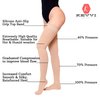 KEVVI - Thigh High Compression Socks 20-30 mmHg, Thigh High Compression Stockings Women & Men, Closed Toe, Medical Support Hose, Maternity Compression Socks for Women Thigh High, Ted Hose (MEDIUM)