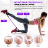 INTENT SPORTS Ankle Resistance Bands with Cuffs, Ankle Bands for Working Out, Leg Butt Workout Equipment for Kickbacks Hip Gluteus Training Exercises, Ankle Strap with Exercise Bands for Women