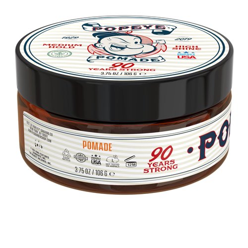 Razor MD Popeye Shaving Co Medium Hold and High Shine Water-Based Hair Pomade for Men, Suitable for all Hair Types, Sandalwood Scent, 3.75 oz