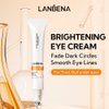 LANBENA Eye Cream for Wrinkles,Anti-Aging Eye Cream with Vitamin C,Reduce Fine Lines,Firm Eye Skin,Puffy Eyes and Dark Circles Treatments
