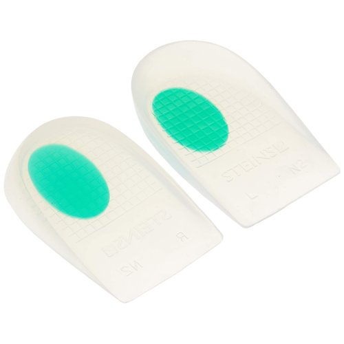 Steins 768-1115-0001 Silic Dual Comfort Heel Cushion, Women's (7-1/2 - 9) or Men's (6-1/2 - 7), Green, Women's (7-1/2 - 9) or Men's (6-1/2 - 7)
