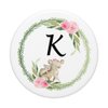 Cell Phone Pop Out Holder,Cute Koala Bear Flower Letter K PopSockets PopGrip: Swappable Grip for Phones & Tablets