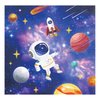 Outer Space Party Napkins, 40PCS Outer Space Napkins Disposable, Astronaut Party Supplies Birthday Decorations, Rocket Ship Party Dinner Paper Napkins for Wedding, Theme Party, Birthday, 6.5 Inch