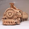 KWASVLYA 3D Wooden Puzzles Train, Wooden Train Puzzles for Adults and Teens, Educational Brain Teaser Assembly Model Trains, Gifts for Christmas/Birthday（Luxury Steam Train）