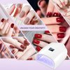NailFace Cordless UV LED Nail Lamp, Rechargeable 66W UV Light Nail Curing Lamp for Gel Nail Acrylic Polish with Auto Sensor & 5 Timer for Home & Salon