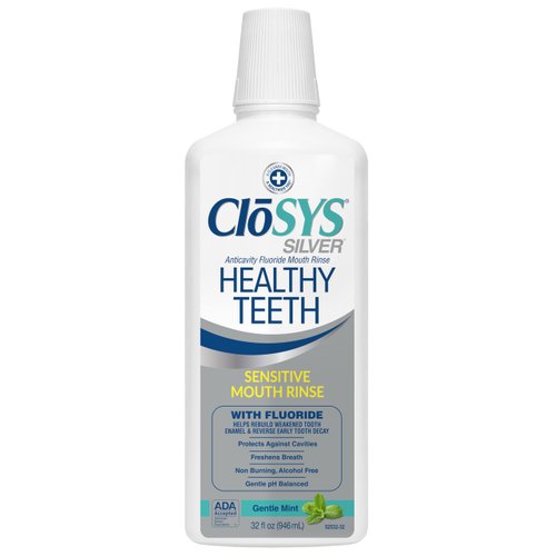 CloSYS Healthy Teeth Oral Rinse Mouthwash - 32 Fl Oz