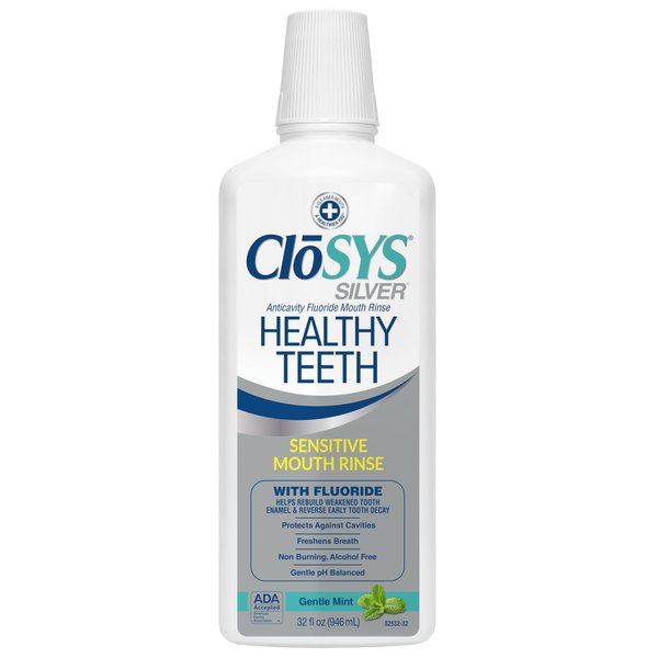 CloSYS Healthy Teeth Oral Rinse Mouthwash - 32 Fl Oz