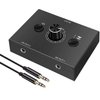 3.5mm Stereo Audio Switch Audio Switcher Passive Speaker Headphone Manual Selector Splitter Box Audio Sharing