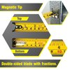 Bullseye 25 Ft Tape Measure with Magnetic Hook - 1" Double-Sided Blade - Tape Measures with Imperial & Metric Measurements - Retractable Measuring Tapes with Fractions