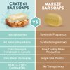 Crate 61 Organics, Handmade in Canada, Plant Based Cold Process Natural Bar Soap, With Premium Essential Oils, Dry Skin, Pack of 6 (Most Popular)