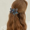 Mistofu 3.93Inch DIY Copper Wire Metal Hand-woven High-level design Barrettes Elegant Hair Accessories, Gifts for Women Girls (Misty blue)