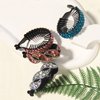4 Pcs Ponytail Hair Clips for Women Gradient, Rhinestone Hair Styling Claws for Buns Hair Holder (Style C)