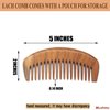 The Moreinday Wooden Comb Wide Tooth Comb for Women Fine Tooth Comb for Men Wood Comb Hair Comb Sandalwood Comb - 2 Pack